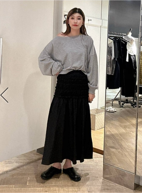 JS2025秋季 高端线EL花边司马克长款半身裙QC