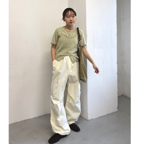 K*F2026春夏 人气立体版型膝盖褶皱可抽绳裤脚休闲工装裤