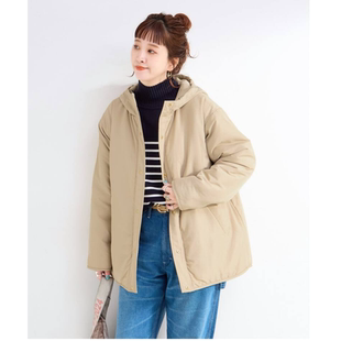 BC2025冬季 两种材质 两面穿基础连帽中长款棉衣外套