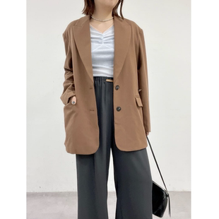 OMS2026早春 V领胸前抓皱设计微透感打底小衫