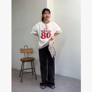 my2026夏季 不同字母印花BIG宽松短袖百搭T恤
