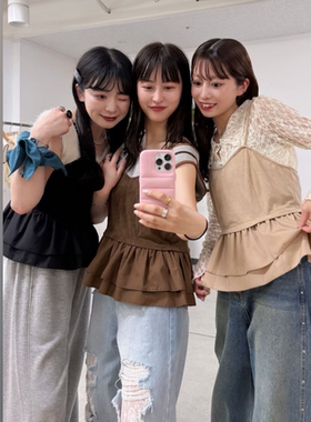 kas2025早秋 敲可爱减龄后背系带小裙摆叠搭吊带