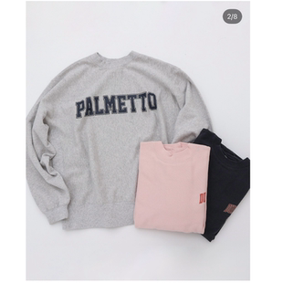 纯正 高克重毛圈棉复古简约字母印花宽松卫衣QC 2025冬季