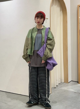 CP2025秋冬 ets高端线拼接袖子做旧感宽松短款外套