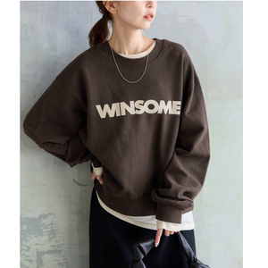 JS2025冬季 基础经典款字母印花毛圈棉百搭宽松卫衣