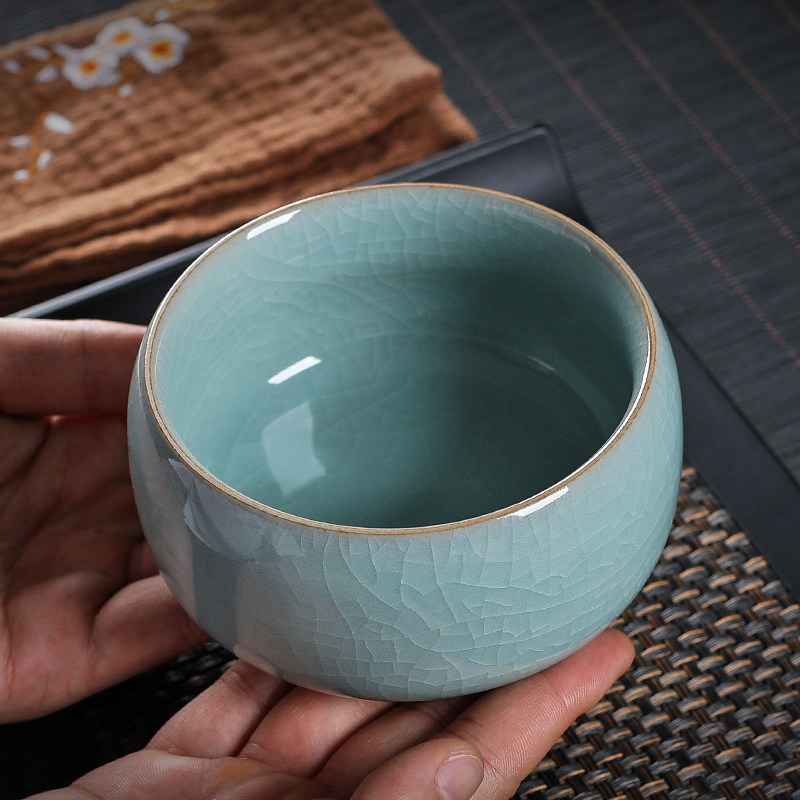 青瓷茶洗家用笔洗小杯洗龙泉陶瓷功夫茶具配件洗杯碗茶道零配水盂