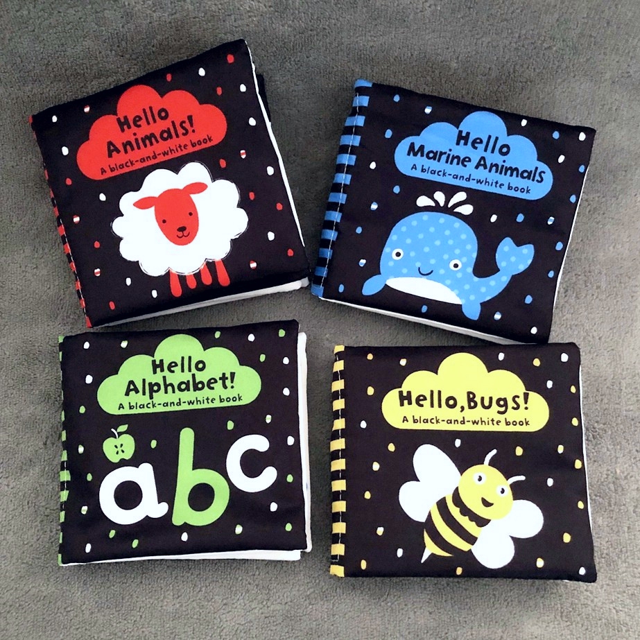 婴幼儿布书字母黑白视觉