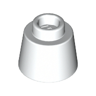 全新乐高LEGO正品零件配件 85975 1x1 圆锥 6028323 6173141 白色