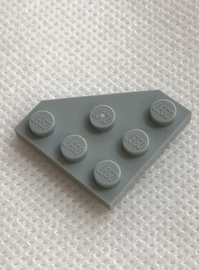 全新LEGO乐高正品零件配件MOC 2450 3x3 楔形板 4211361 浅灰色