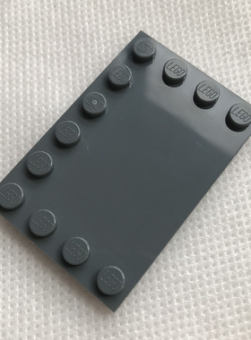 全新LEGO乐高零配件MOC 6180 6x4边缘颗粒光面板 6199511 深灰色