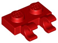全新乐高LEGO正品 60470b 1x2 夹口铰链板 4556153 6360036 红色