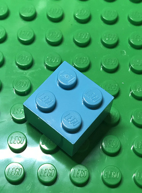全新LEGO乐高正品零件 3003 6223 2x2 基础砖 4653970 中湖蓝色