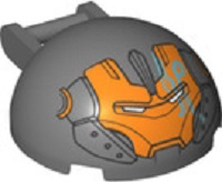 全新乐高LEGO正品 18990pr0004 4x4机甲舱罩 头盔 6351811 深灰色