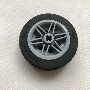 乐高LEGO 30699 56904 43.2(30)x14mm 轮胎 轮毂 6182551 4541318