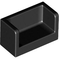 全新乐高LEGO正品 23969 1x2x1墙 三面壁板 6174845 6248496 黑色