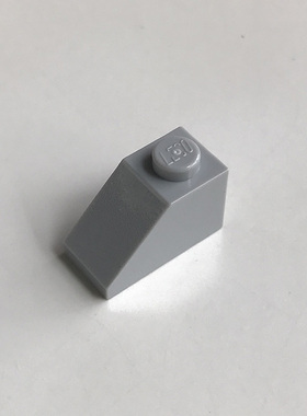 全新乐高LEGO正品零件MOC 3040 2x1/45°斜坡面砖 4211614 浅灰色