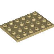全新乐高LEGO正品零件配件MOC 3032 4x6 基础板 4114001 米色