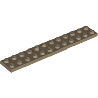 全新乐高LEGO正品零件 2445 2x12 基础板 4268715 6322219 深米色
