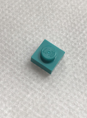 全新乐高LEGO正品零件配件MOC 3024 1x1 基础板 6213778 蓝绿色