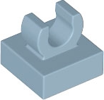 全新乐高LEGO正品零件 15712 44842 1x1 O型夹口板 6364367 沙蓝