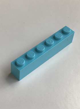 全新乐高LEGO正品零件配件MOC 3009 1x6 基础砖 4619653 中湖蓝色