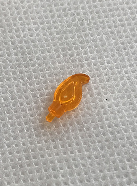 全新乐高LEGO正品零件 37775 蜡烛火焰 6236437 6357747 透明橙色