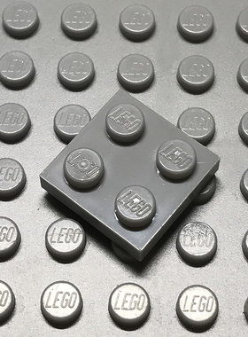 全新乐高LEGO正品零件配件MOC 3022 2x2 基础板 4211397 浅灰色