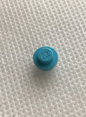 全新乐高LEGO正品零件 4073 6141 1x1 圆板  6102986 中湖蓝色