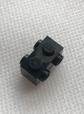 全新乐高LEGO正品零配件 52107 1x2双面带凸点砖 4253815  黑色