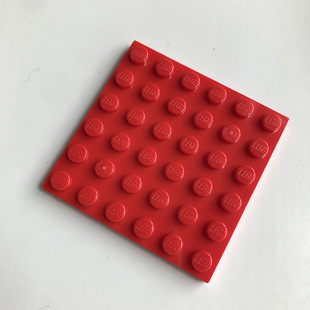 全新LEGO乐高正品零件配件MOC 3958 6x6基础板 4144302 红色