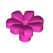 全新LEGO乐高正品零件 32606 植物 七瓣花 樱花 6206151 深粉色