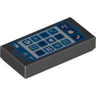 全新乐高LEGO零件 3069bpb867 1x2 光面板 手机桌面 6329698 黑色