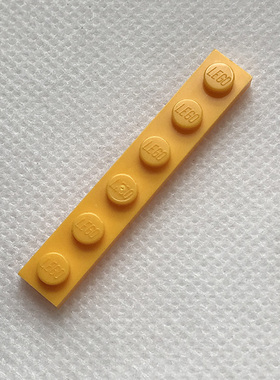 全新LEGO乐高正品零件MOC 3666 1x6基础板 6020074 中黄色