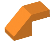 全新乐高LEGO正品零配件MOC 28192 1x2 斜坡光面砖 6181314 橙色