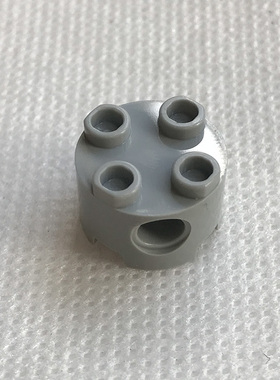 全新乐高LEGO正品零配件 17485  2x2带栓孔圆柱砖 6078985 浅灰色