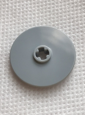 全新LEGO乐高正品零配件 2723 2958 3x3轴孔圆盘 4667578 浅灰色