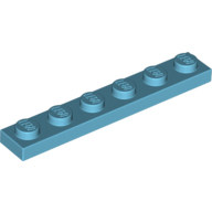 全新乐高LEGO正品零件配件MOC 3666 1x6 基础板 4625036 中湖蓝色