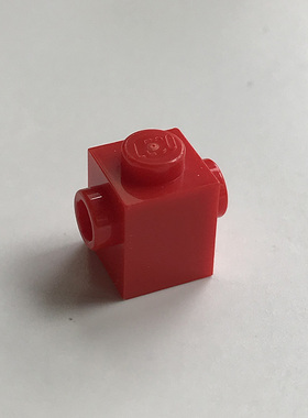 全新乐高LEGO零件MOC 47905 1x1 双面带凸点砖 红色 6030266