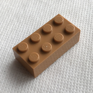 全新乐高LEGO正品零件配件MOC 3001 2x4 基础砖 6135191 中肉色