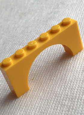 全新LEGO乐高零件 3307 15254 12939 1x6x2拱形砖 6186647 中黄色