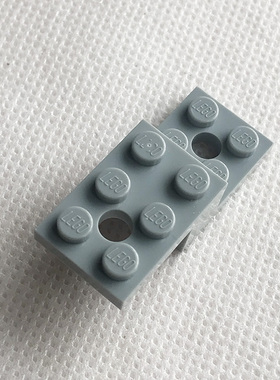 全新LEGO乐高正品零配件MOC 11215 5x2x1 1/3托架 6028811 浅灰色