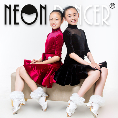 规定进口丝绒鱼骨裙比赛拉丁舞