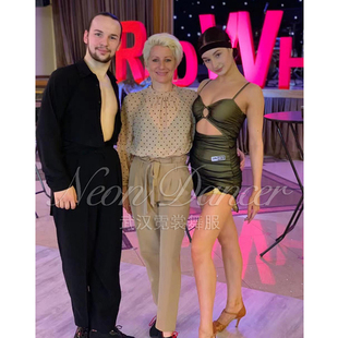 吊带练功服 NeonDancer新款 夏季 Dasha同款 演出艺考服 女拉丁舞服