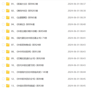 倾心整理从古代到现代中医汇集2600多本书籍大合集