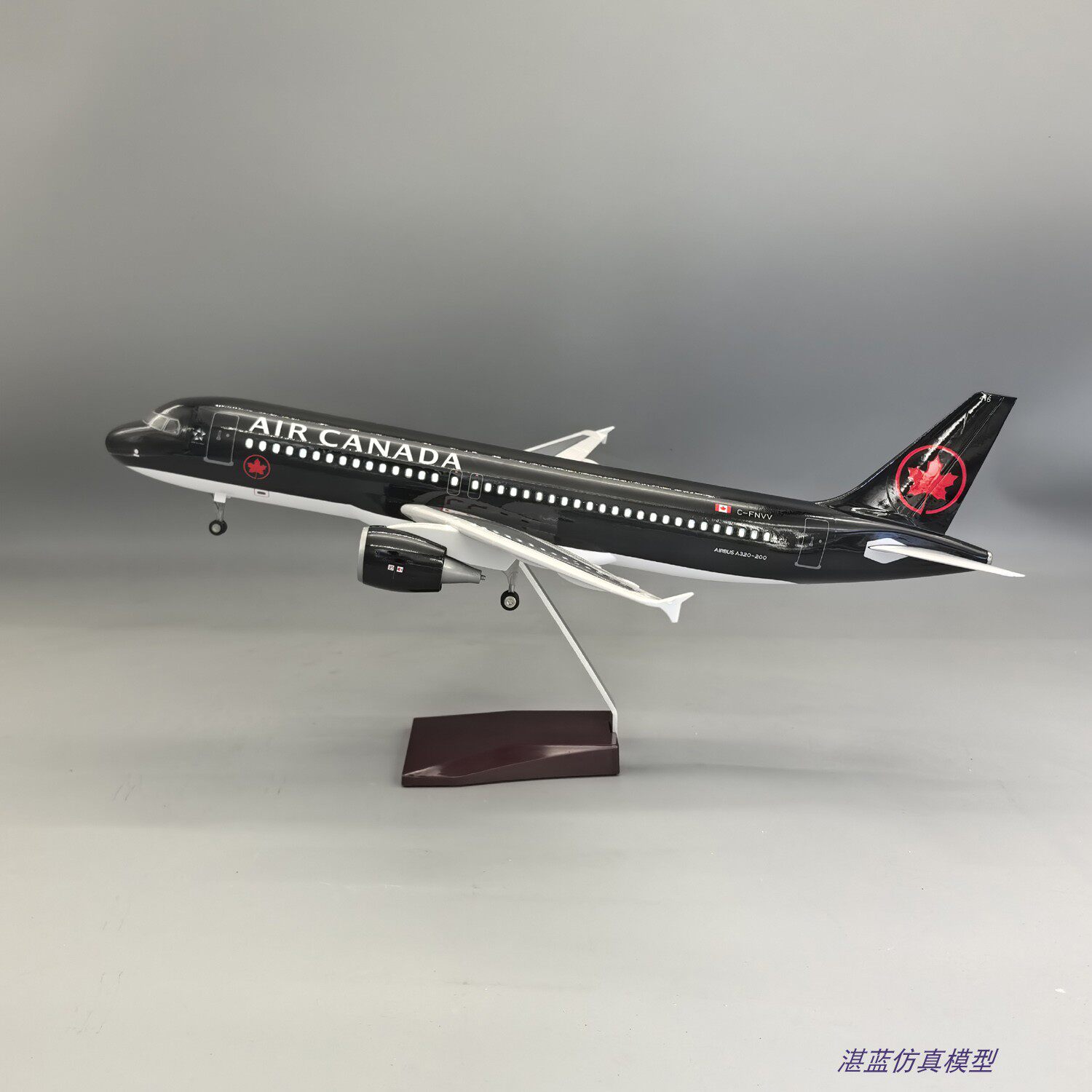 带声控灯加拿大航空仿真客机飞机模型空客A320摆件收藏AirCanada