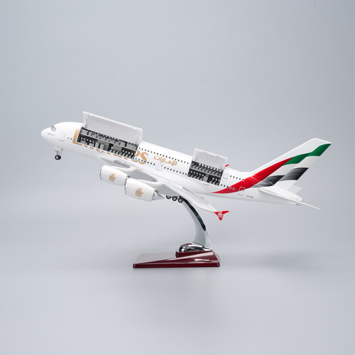 可开舱盖阿联酋航空A380飞机模型