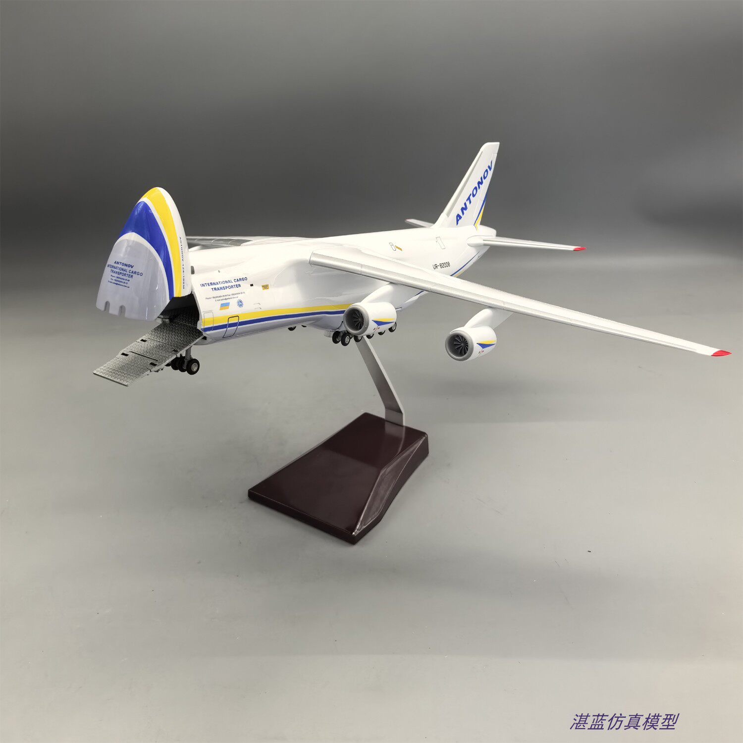 42cm仿真安124运输机模型乌克兰AN124飞机摆件拼装礼品礼物收藏