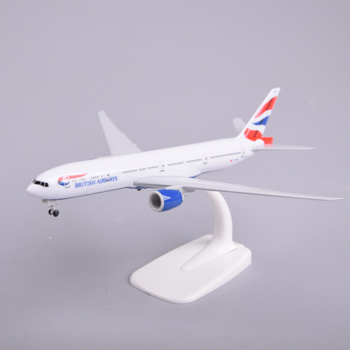 20cm合金英国航空777仿真客机模型飞机摆件礼物BritishAirways