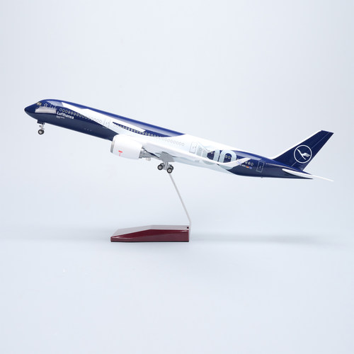 带声控灯47cm汉莎航空A350飞机模型百年纪念客机仿真礼品摆件收藏