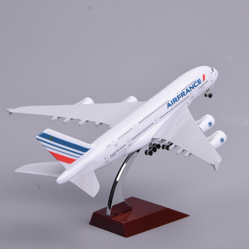 18cm法国航空法航空客A380仿真合金客机模型飞机礼物摆件男生民航